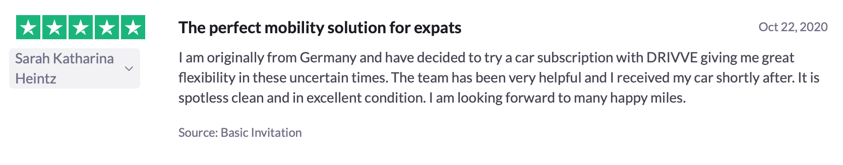 trustpilot customer rating